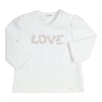 Gymp T-shirt Aerobic Long Sleeve Love Letters Off White
