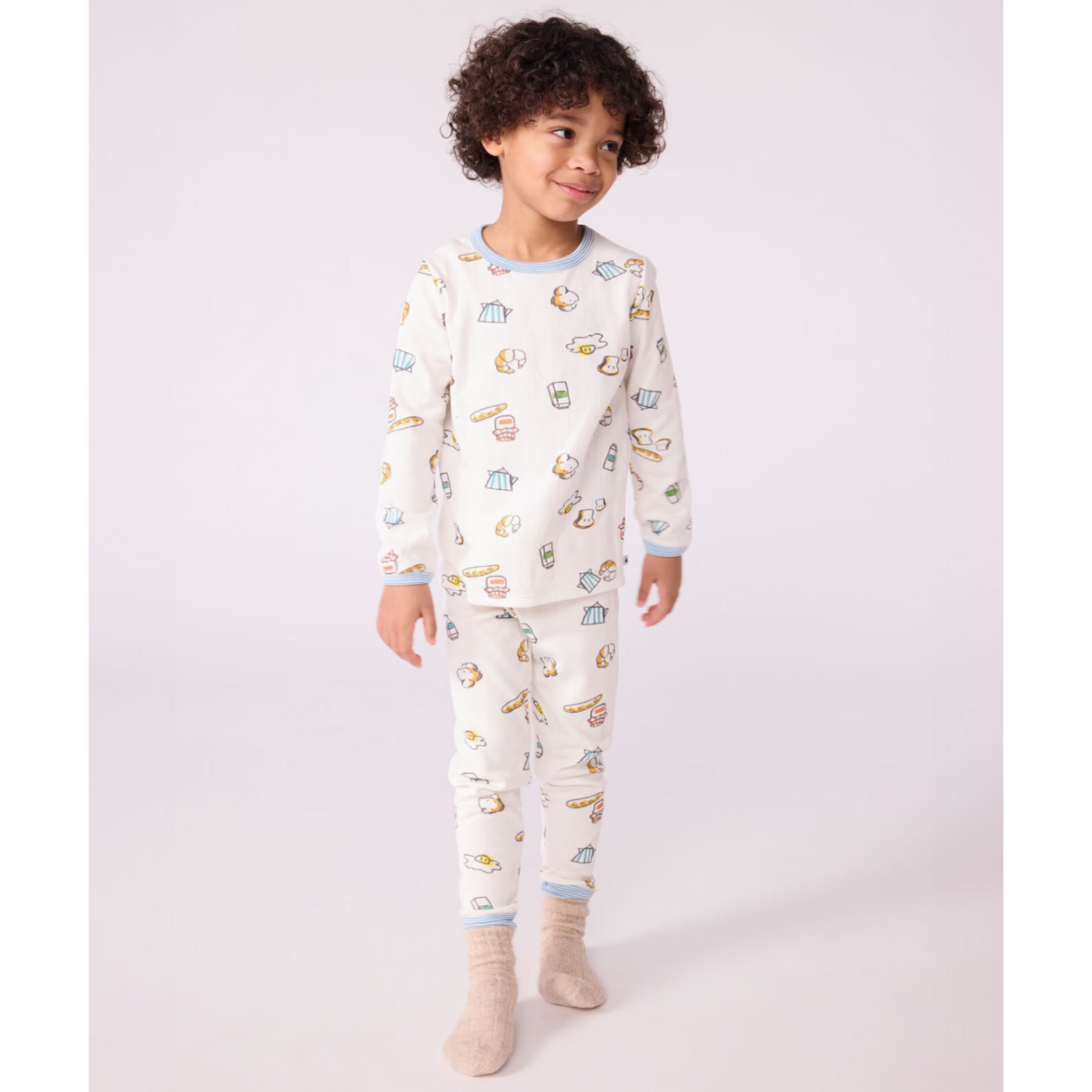 Petit Bateau PYJAMA MARSHMALLOW/MULTICO A0DRS