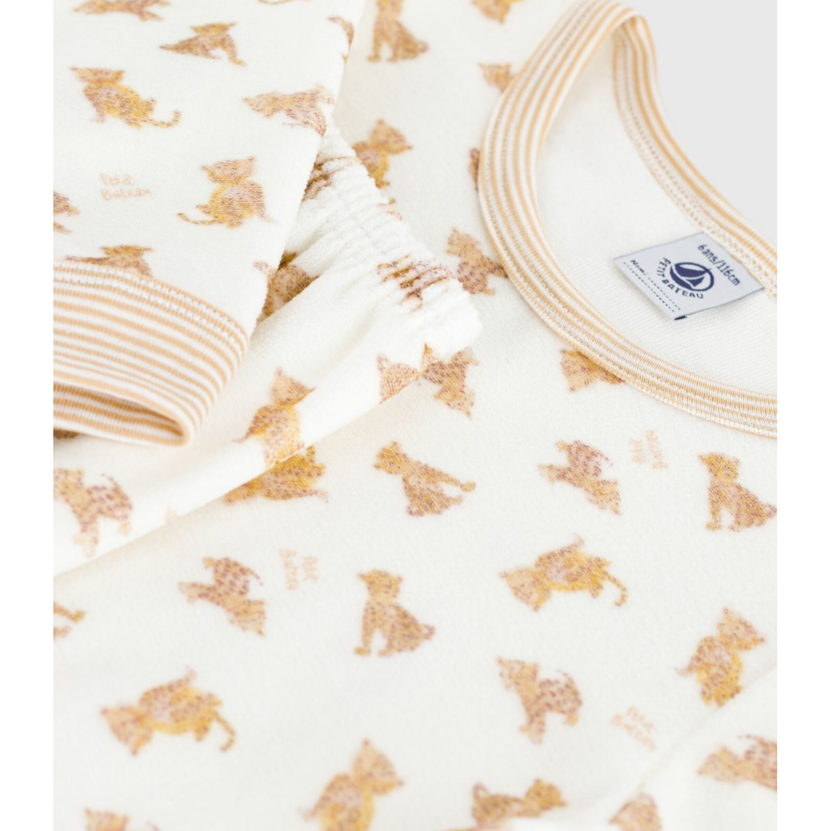 Petit Bateau PYJAMA MILK/MULTICO A0EAG