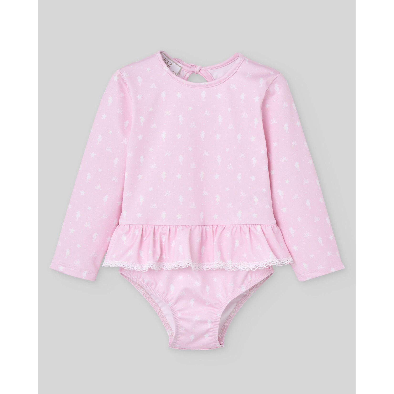 Paz Rodriguez KNIT NEWBORN GIRL SWIMSUIT "BAÑO V26" Chalk Pink