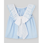 Paz Rodriguez WOVEN INFANT GIRL BLOUSE "ANADE" Sky Blue