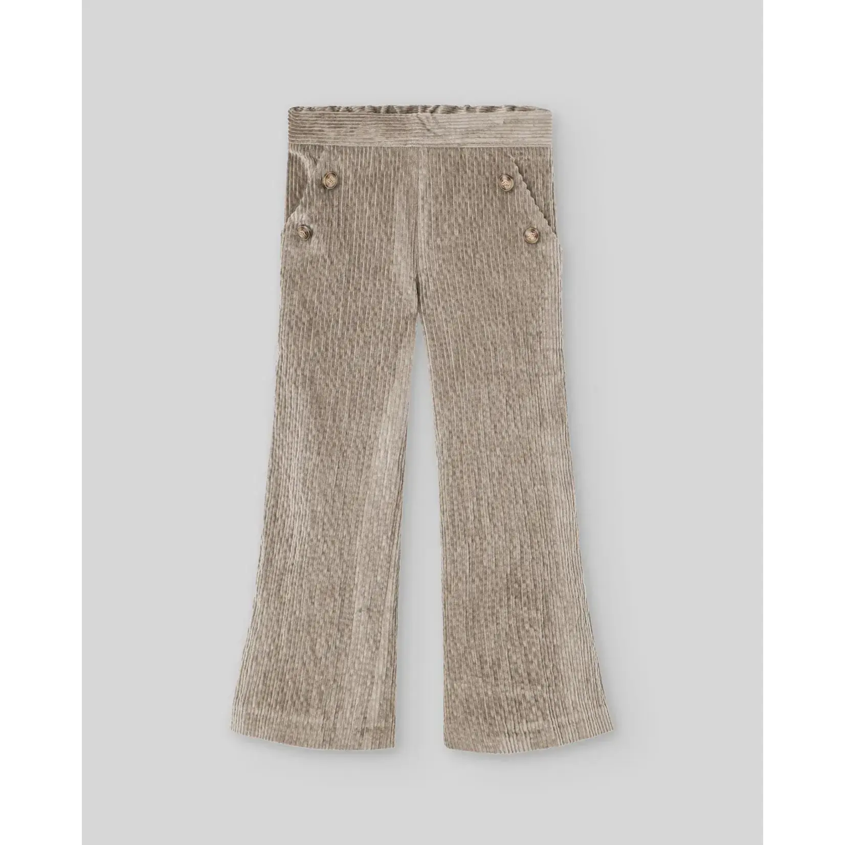 Paz Rodriguez WOVEN INFANT GIRL TROUSERS "POMPON"_Sand_007-152981