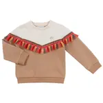 SWEATER RUFFLE CREAM-BEIGE