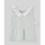 Paz Rodriguez KNIT NEWBORN DRESS "NORAY" Water Green