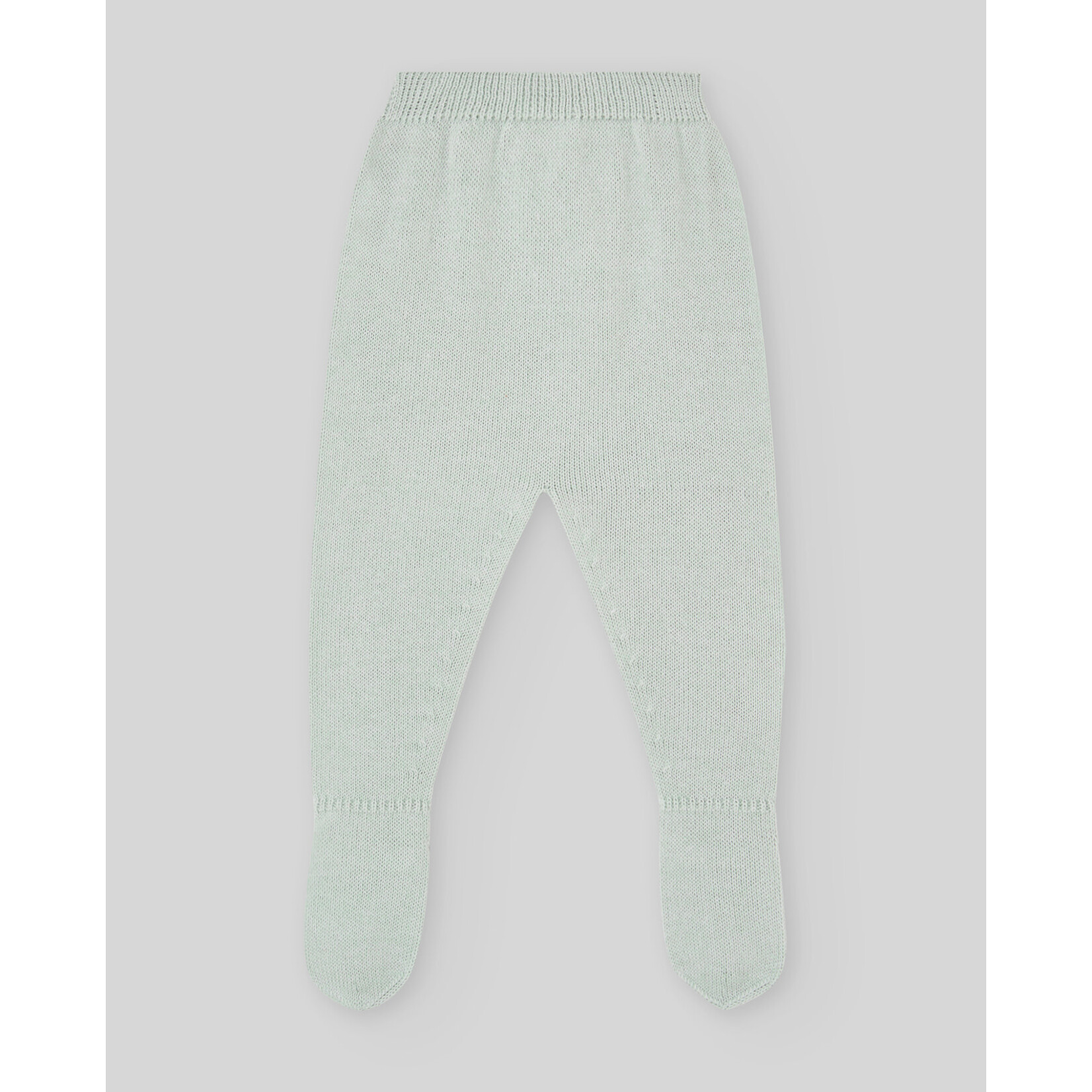 Paz Rodriguez KNIT NEWBORN LEGGINS "NORAY" Water Green