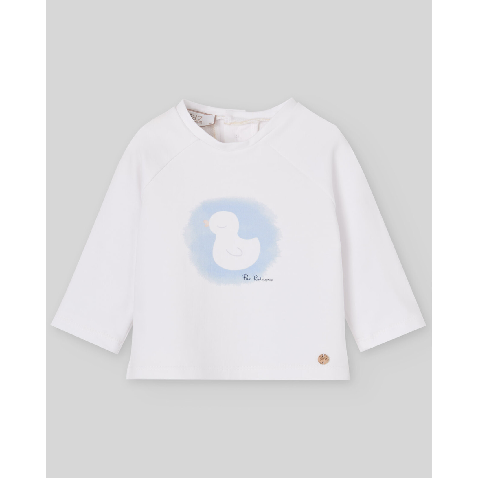 Paz Rodriguez KNIT INFANT GIRL SWEATSHIRT "CUA CUA" White