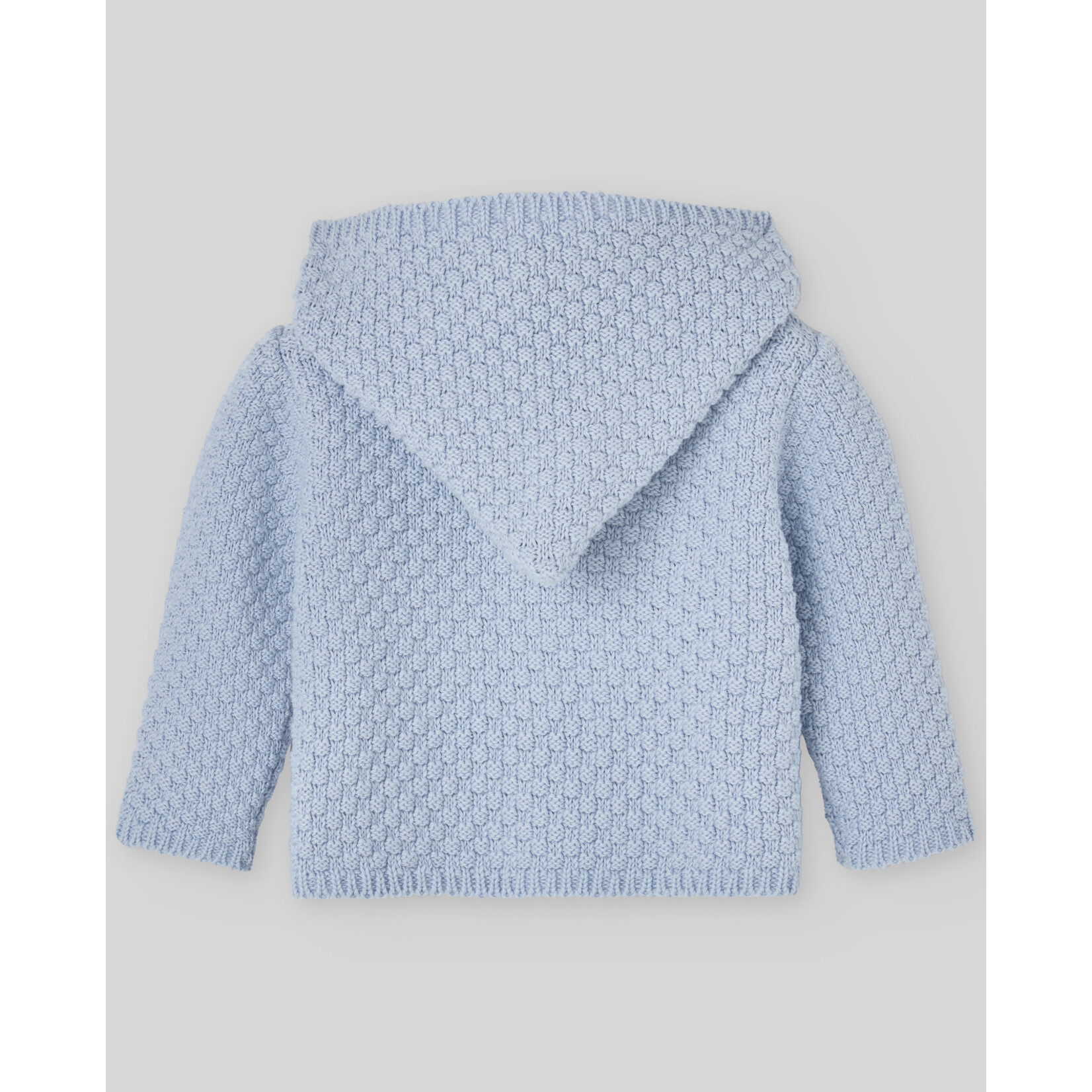 Paz Rodriguez KNIT NEWBORN CARDIGAN "ESPUMA V26" Sky Blue