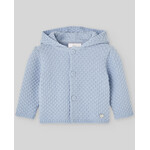 Paz Rodriguez KNIT NEWBORN CARDIGAN "ESPUMA V26" Sky Blue