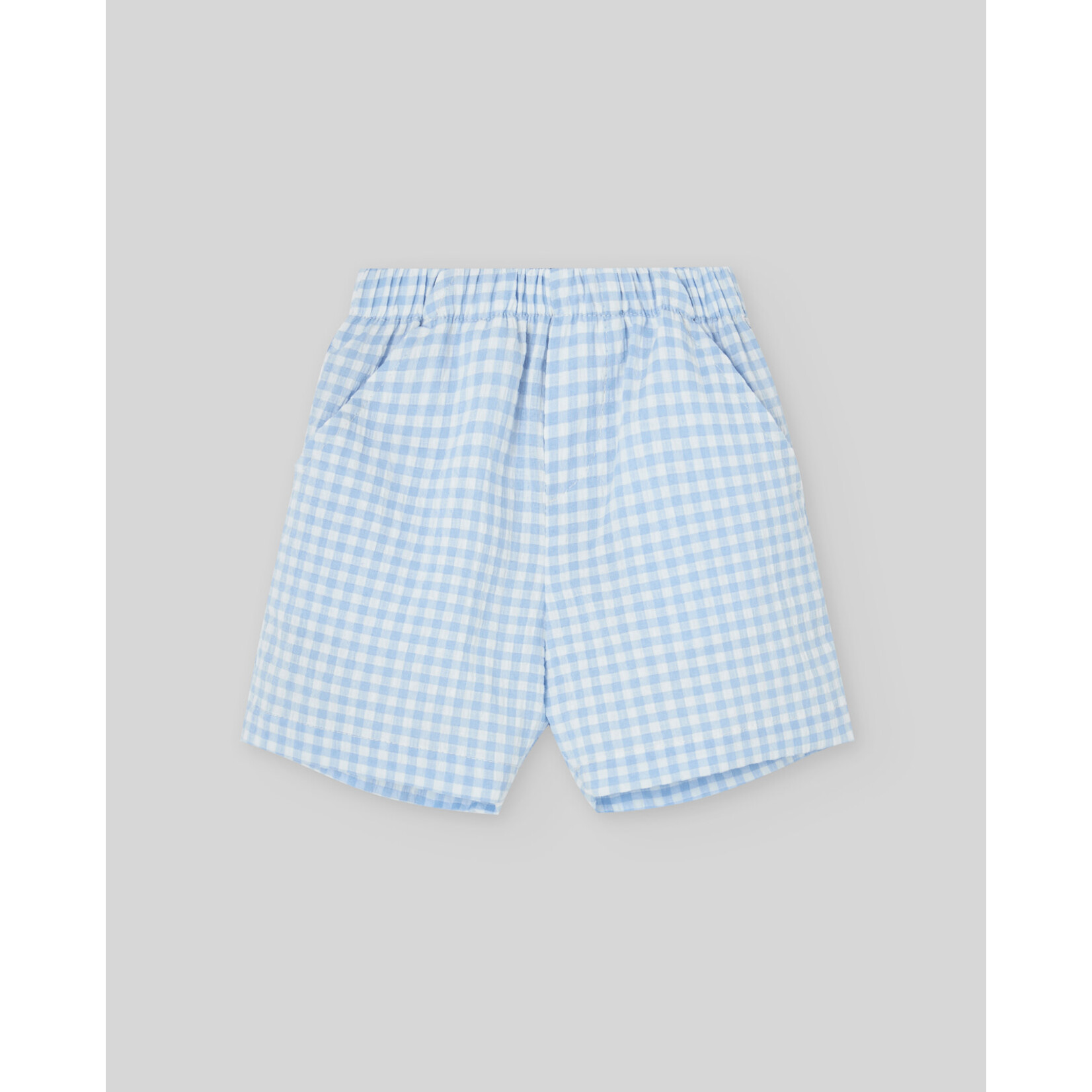 Paz Rodriguez WOVEN NEWBORN SHORT "ANADE" Sky Blue
