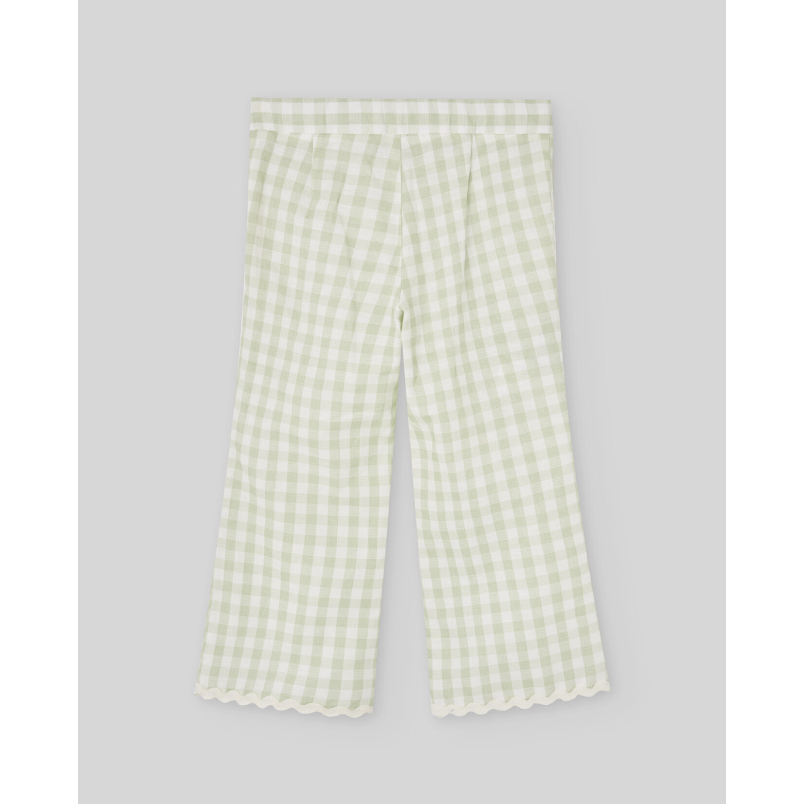 Paz Rodriguez WOVEN INFANT GIRL TROUSERS "FRESCURA" Cream/Olive Green