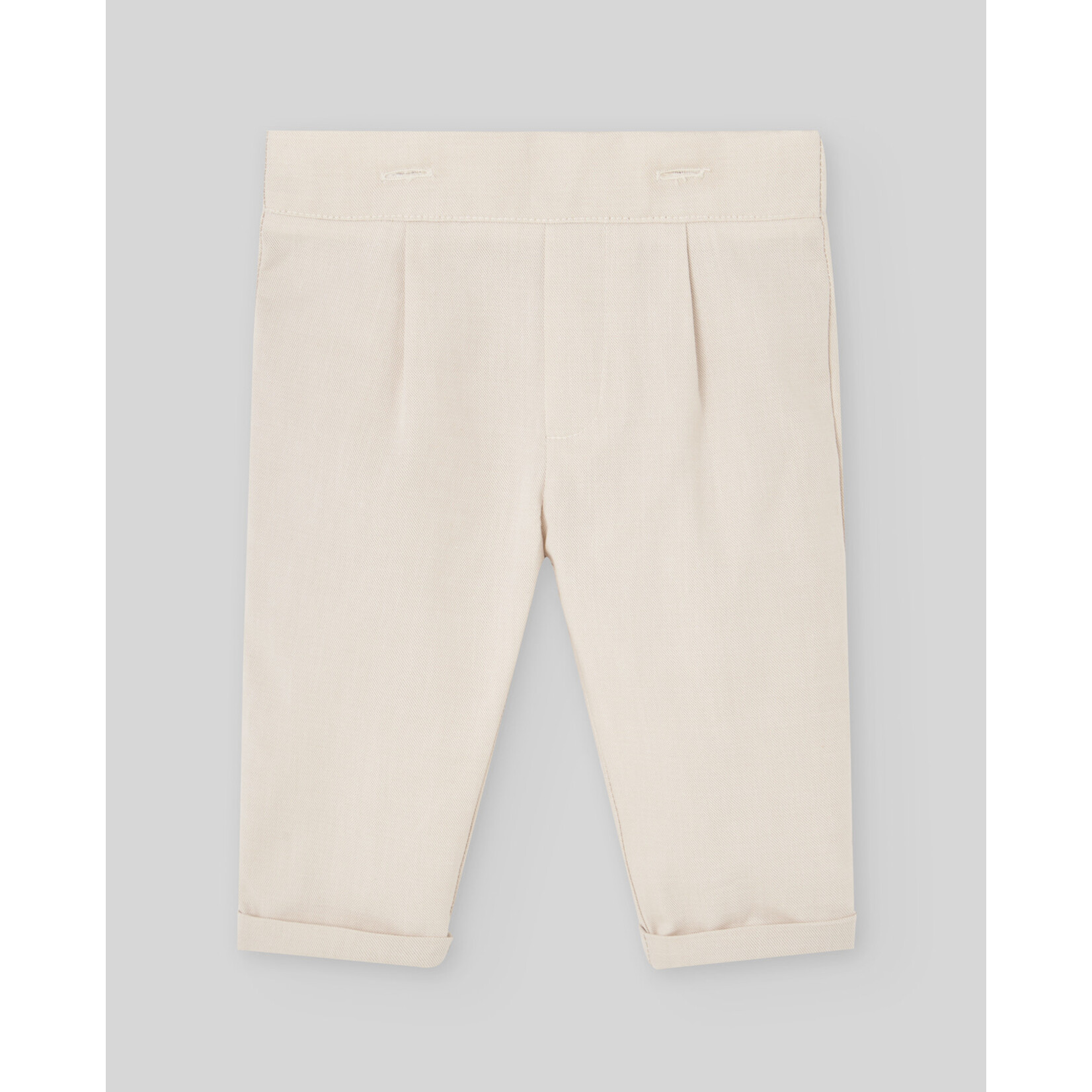 Paz Rodriguez WOVEN NEWBORN TROUSERS "NECTAR" Light Brown
