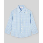 Paz Rodriguez WOVEN INFANT BOY SHIRT  "ANADE" Sky Blue And Short White Classic