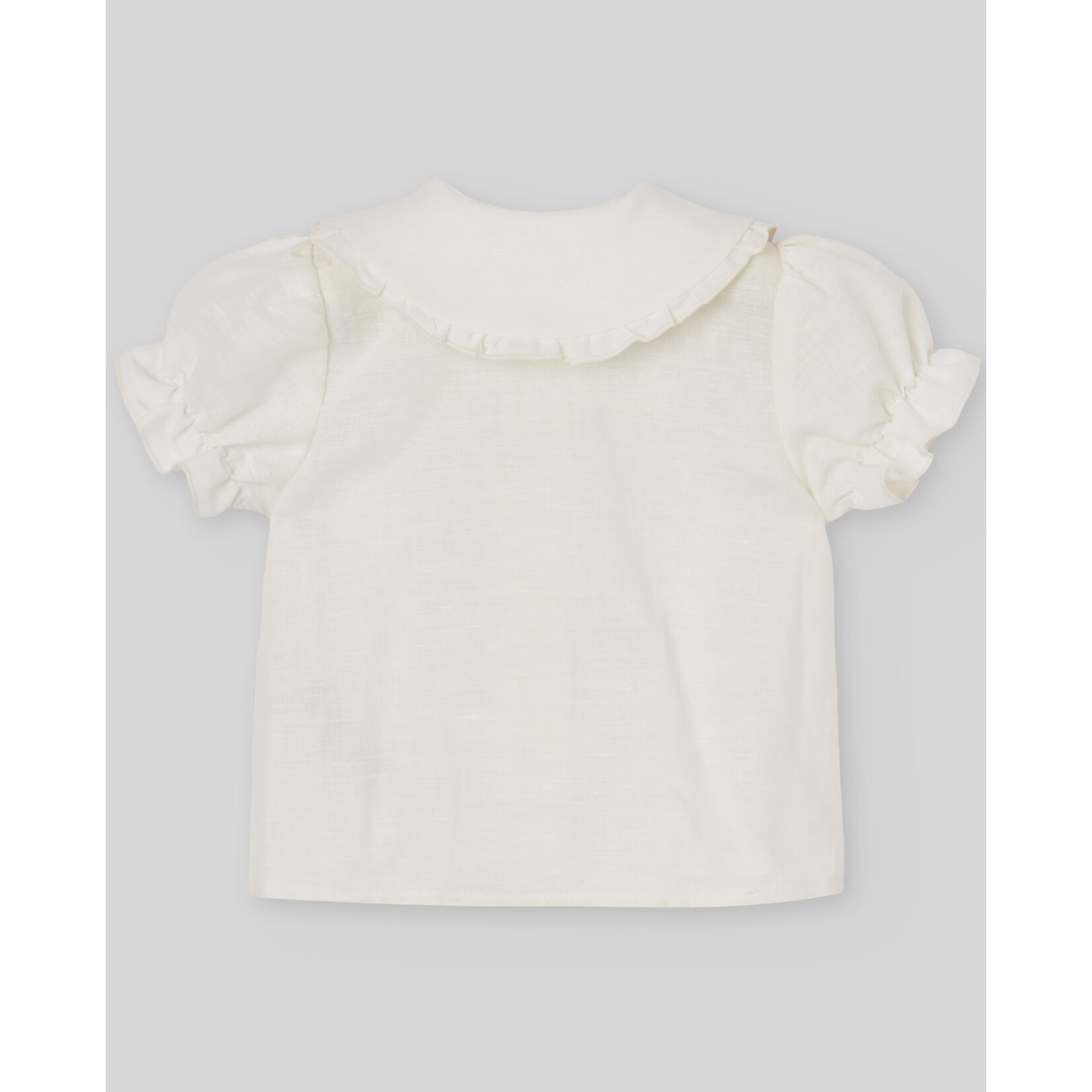 Paz Rodriguez WOVEN NEWBORN BLOUSE "FRESCURA" Cream