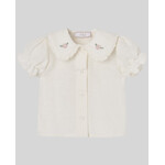 Paz Rodriguez WOVEN NEWBORN BLOUSE "FRESCURA" Cream