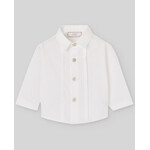Paz Rodriguez WOVEN NEWBORN SHIRT "NECTAR" White