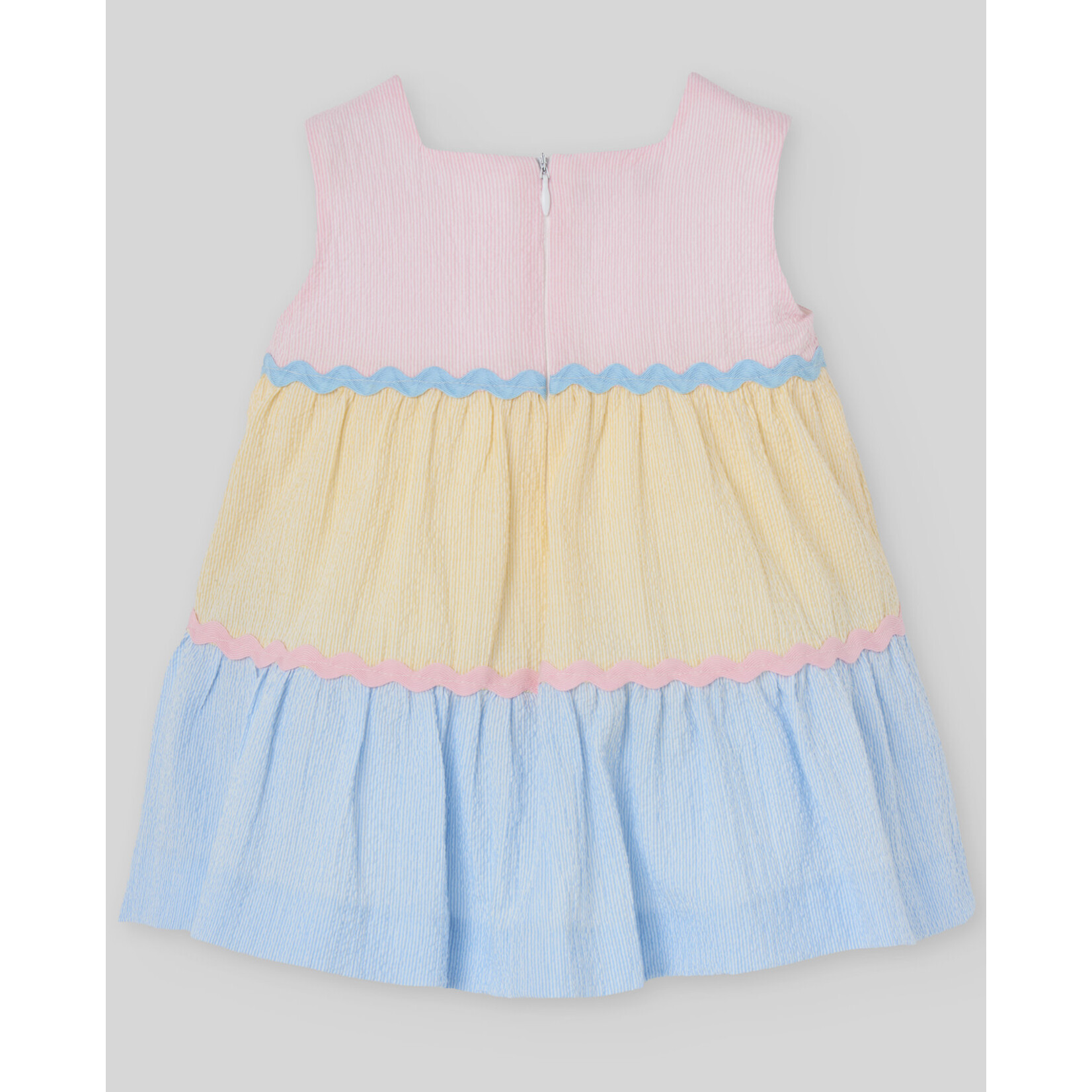 Paz Rodriguez WOVEN NEWBORN DRESS "CANDY" Chalk Pink