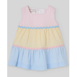 Paz Rodriguez WOVEN NEWBORN DRESS "CANDY" Chalk Pink