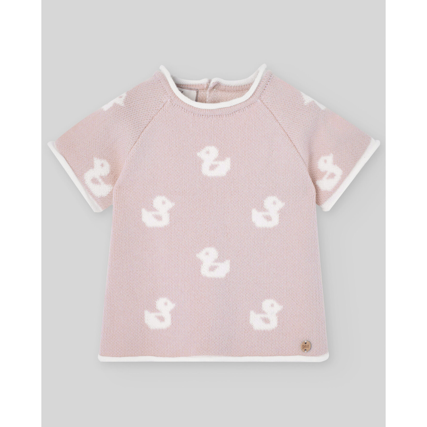 Paz Rodriguez KNIT NEWBORN SET SHORT SWEATER AND PANTS "CUA CUA" Magnolia 2