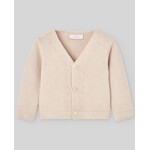Paz Rodriguez KNIT NEWBORN CARDIGAN "ESENCIAL" Linen