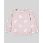 Paz Rodriguez SET KNIT NEWBORN SWEATER "CUA CUA" Magnolia LONG