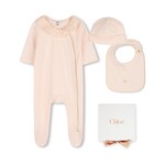 CHLOE ENS.PYJAMA+BAVOIR+BONNET Rose C20926