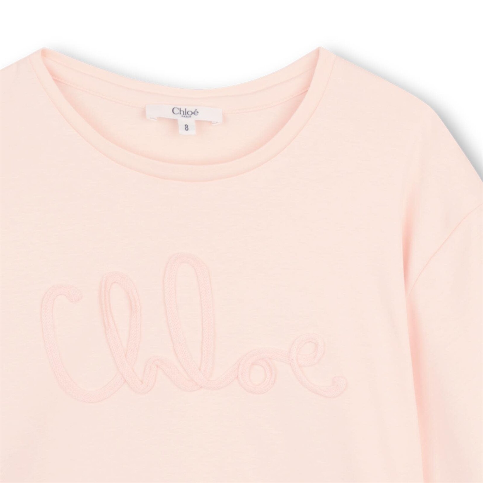 CHLOE TEE-SHIRT MANCHES COURTES Rose C20858