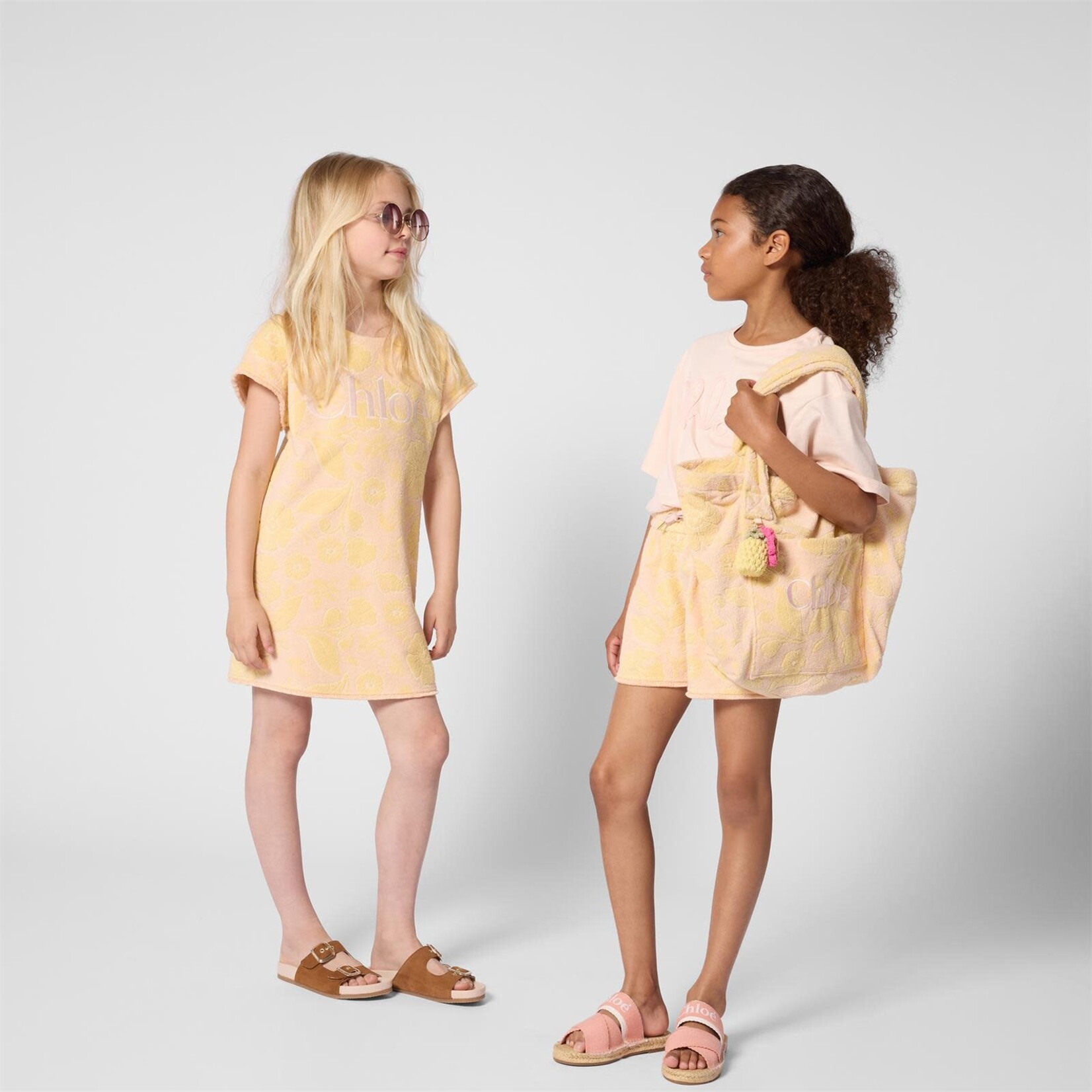 CHLOE TEE-SHIRT MANCHES COURTES Rose C20858