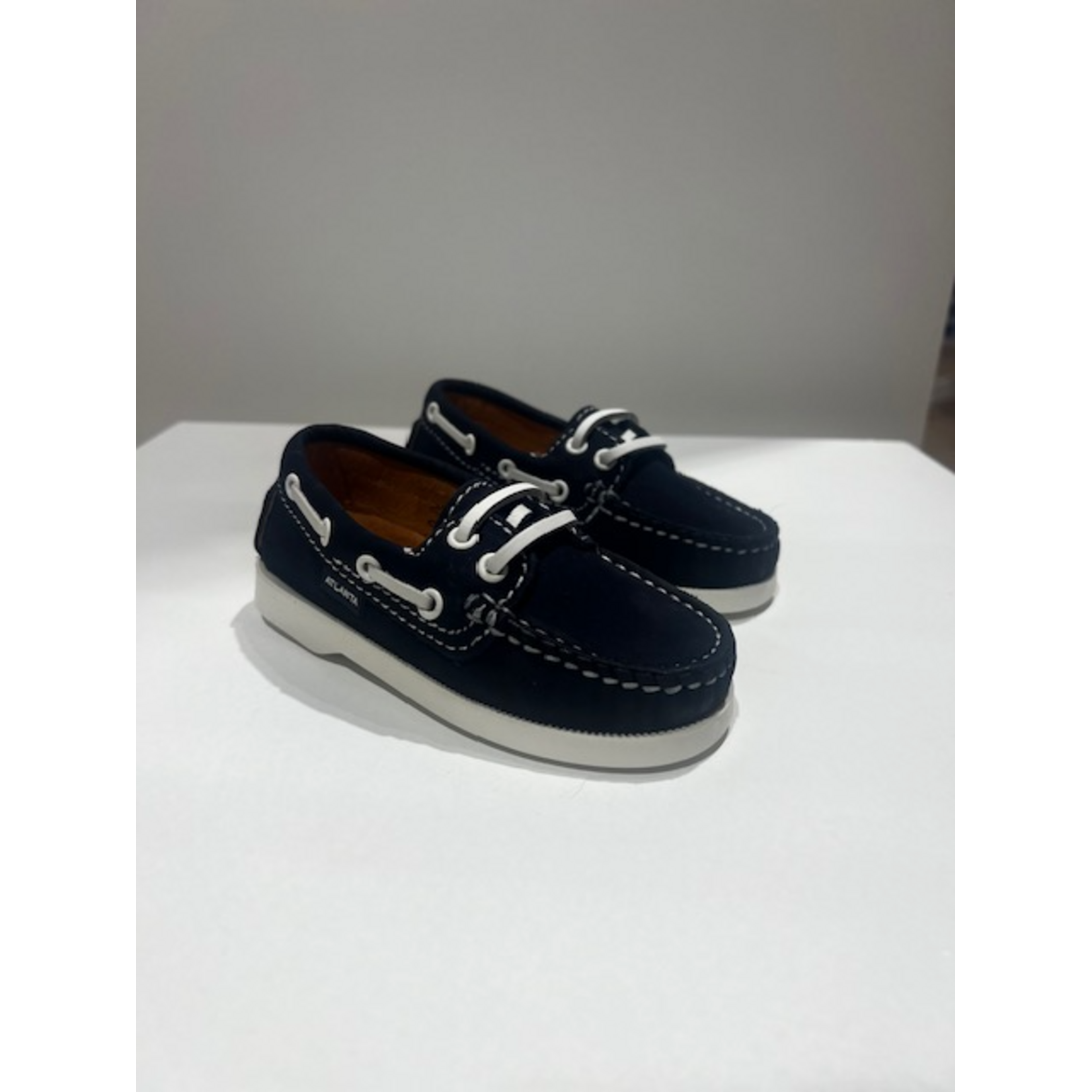 Atlanta Boat Shoe - Blue Dark Nubuk