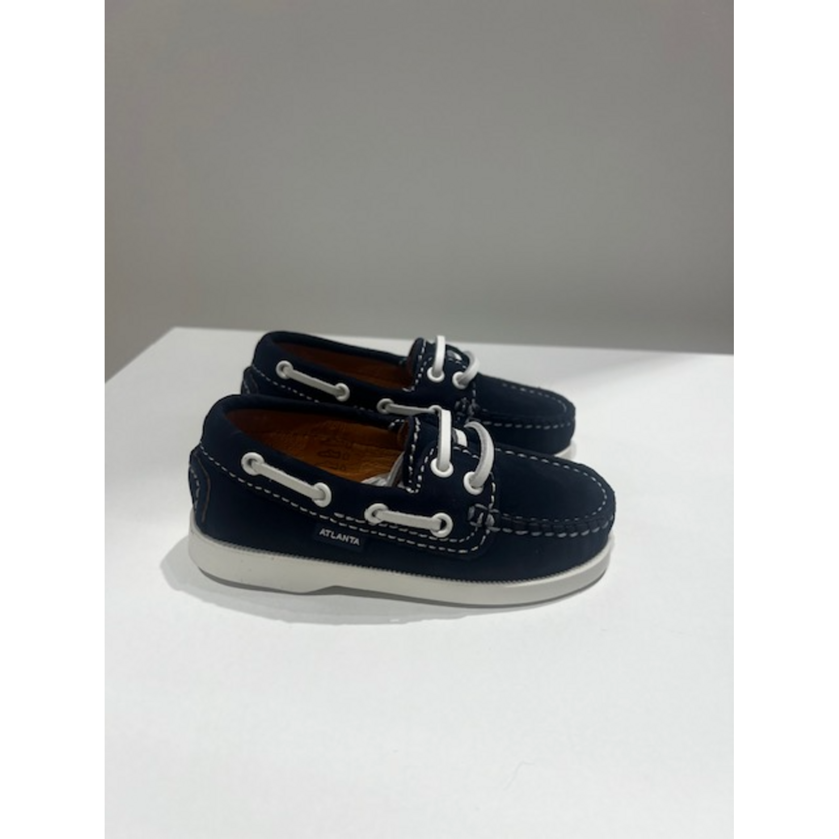Atlanta Boat Shoe - Blue Dark Nubuk