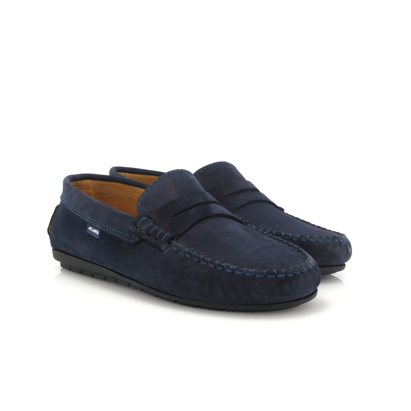 Atlanta Penny Loafer - Blue Dark Nubuk