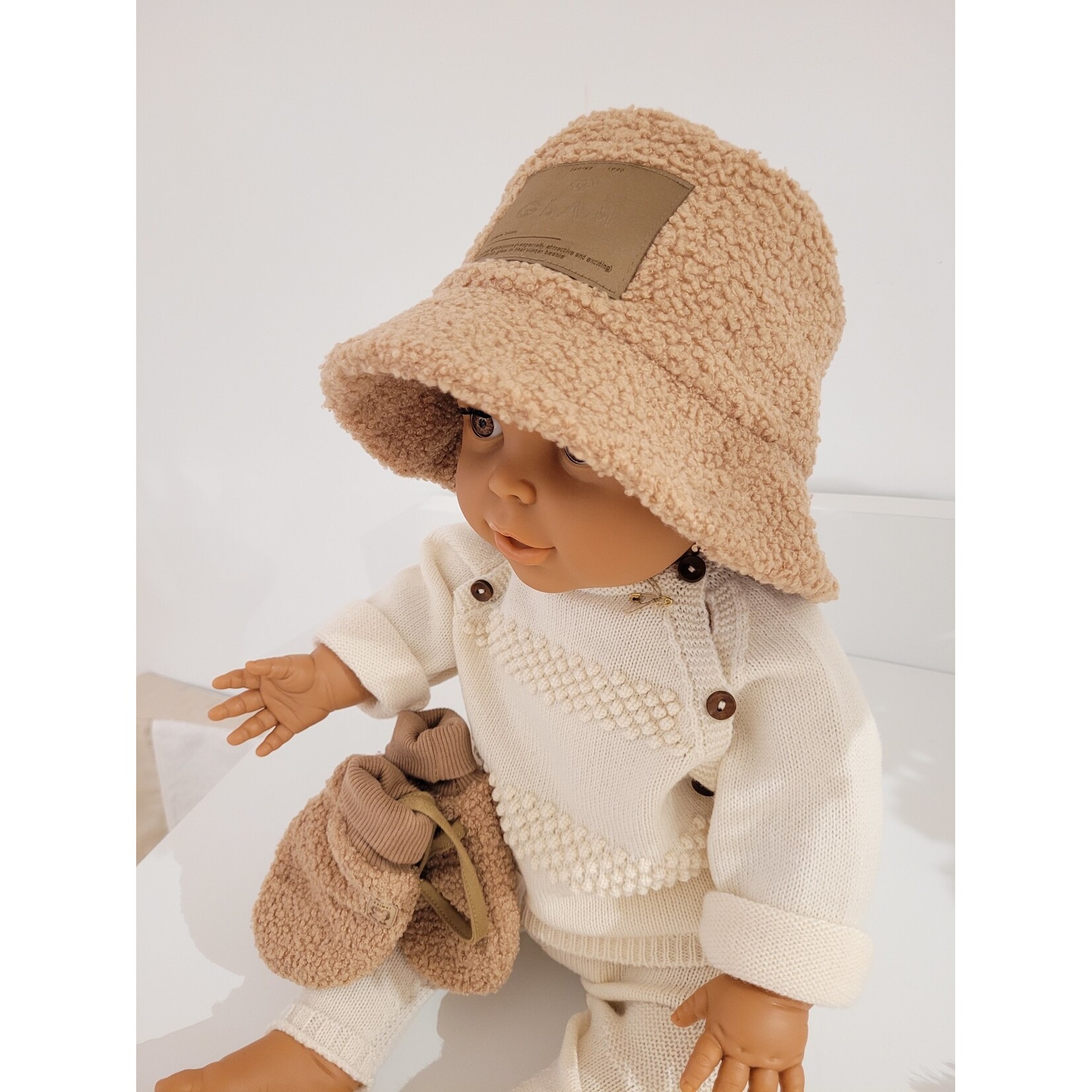 Jamiks CHRISTINE hat caramel met fleece voering