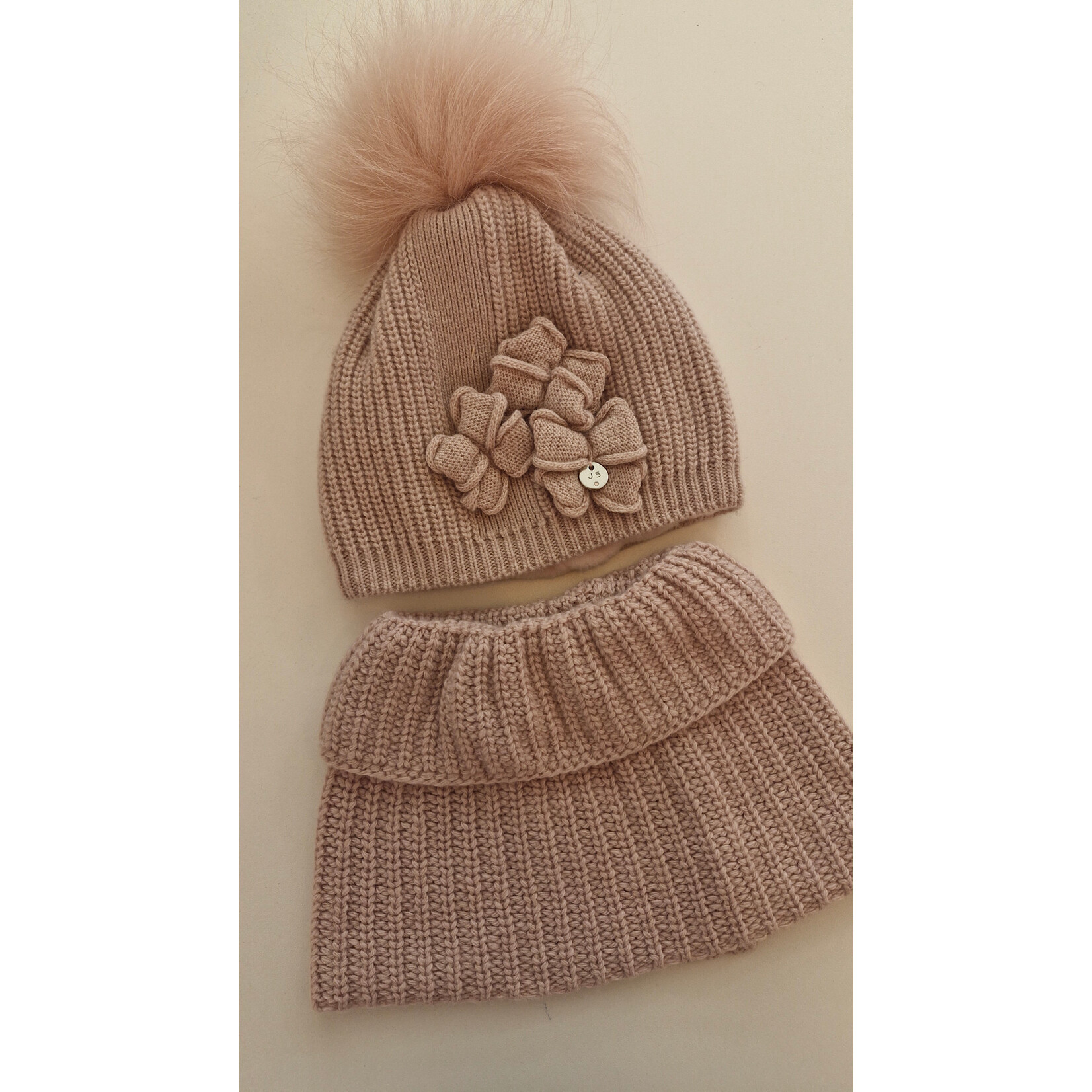 Jamiks Set hat and scarf Trini pink