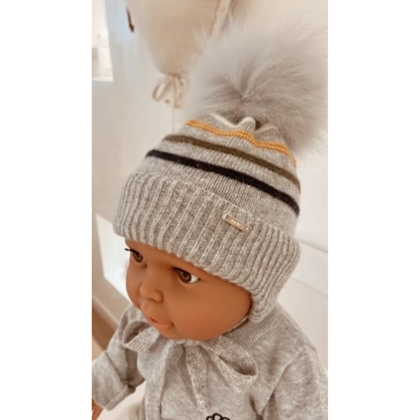 Jamiks Muts KORLYS grijs/blauw 44