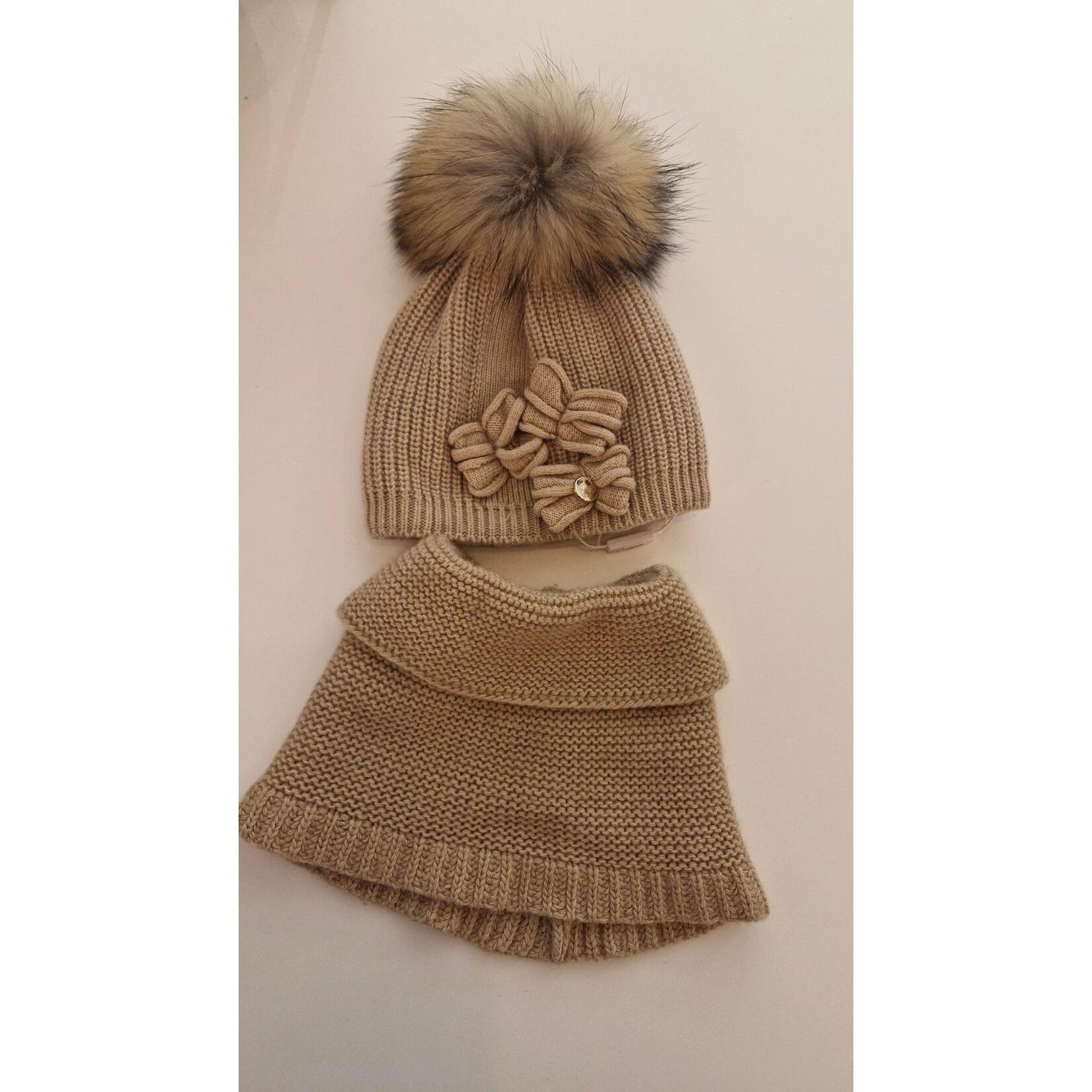 Jamiks Set hat and scarf Trini beige