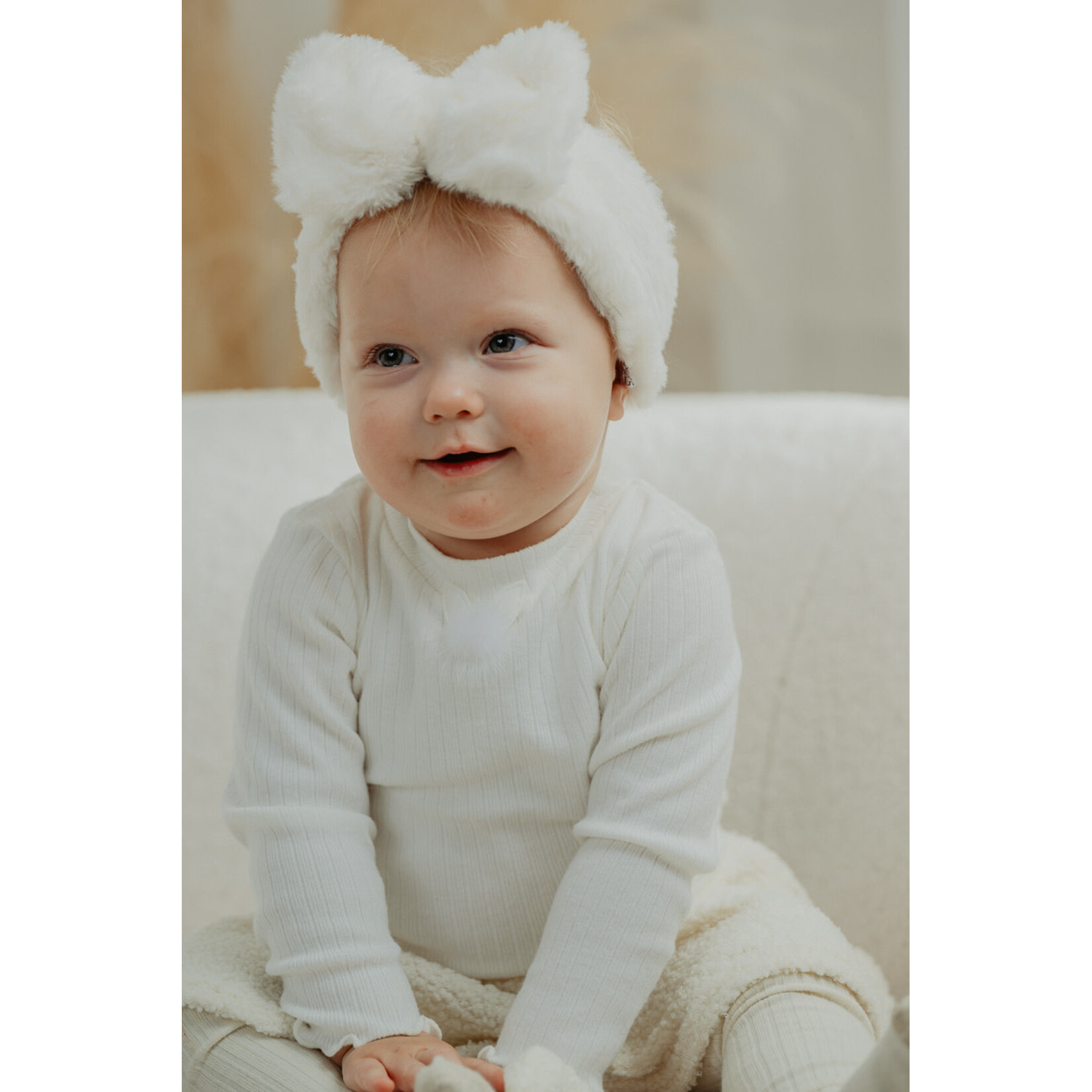 Jamiks ZURI haarband dubbele voering Ecru