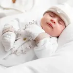 First 9915318 white/beige maternity mitten