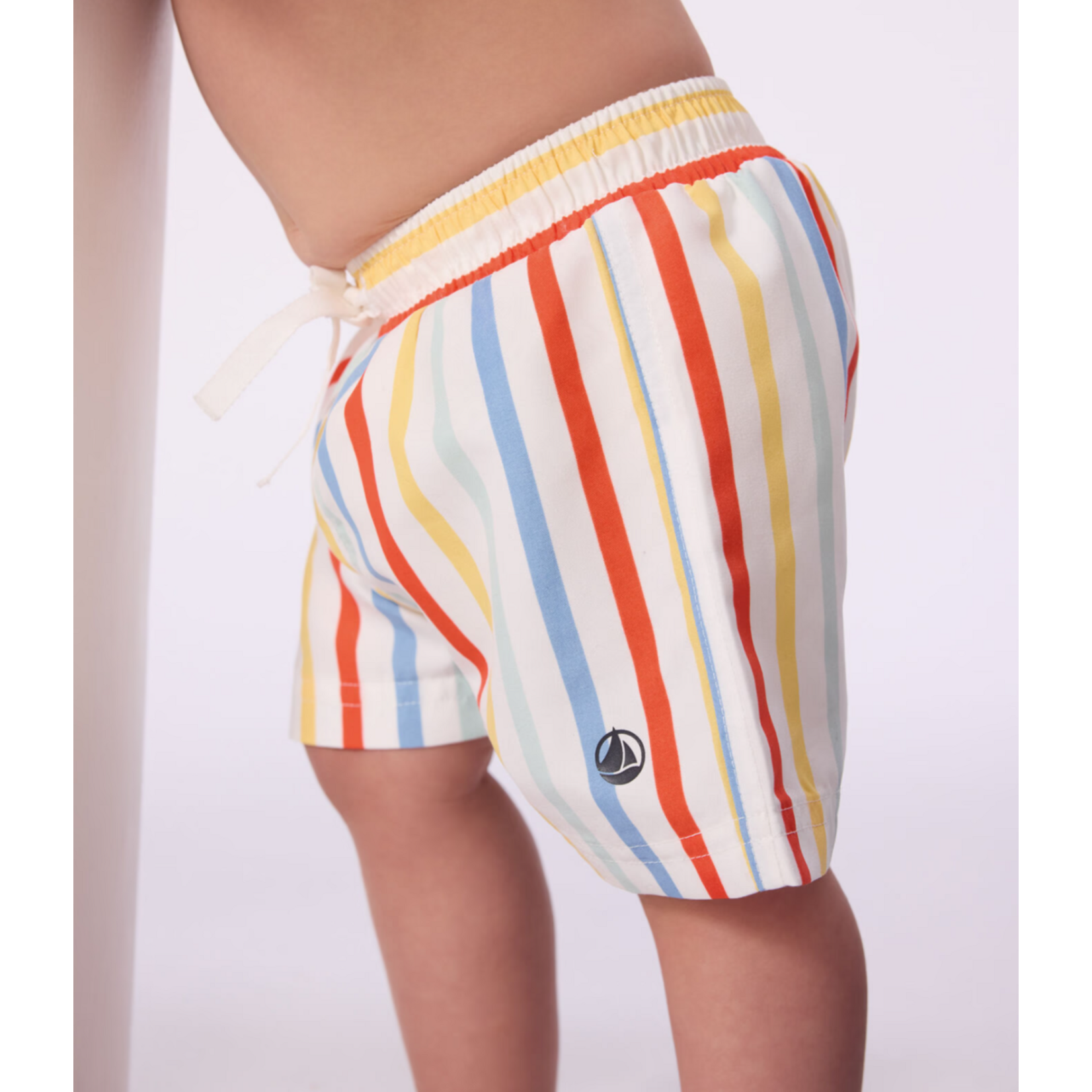 Petit Bateau SHORT DE PLAGE MARSHMALLOW/MULTICO A0FSN