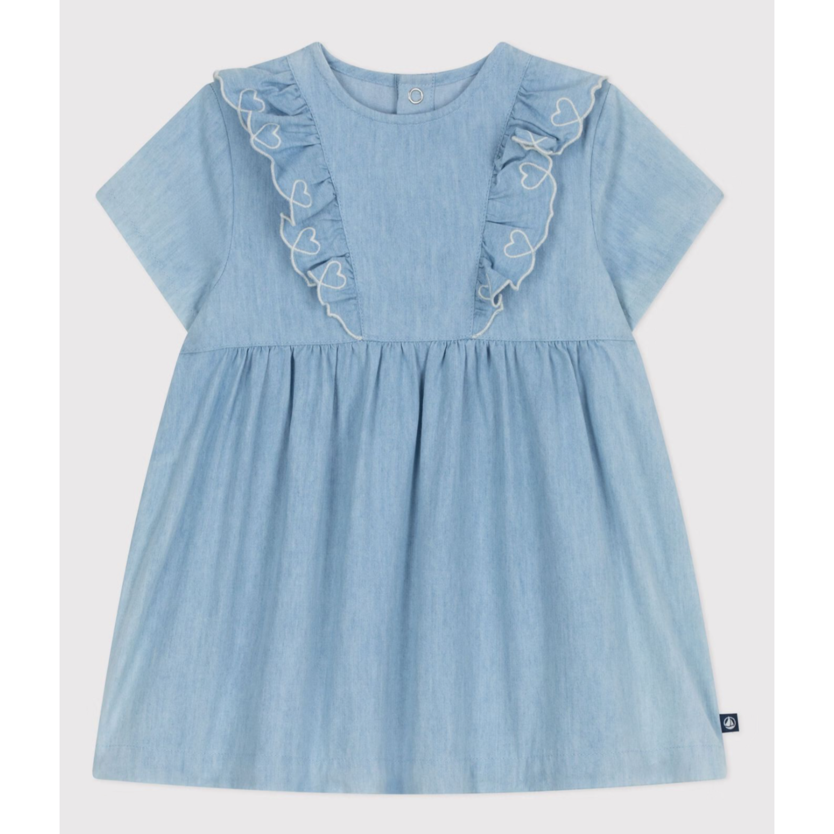 Petit Bateau ROBE MC BLEU CLAIR A0FFV