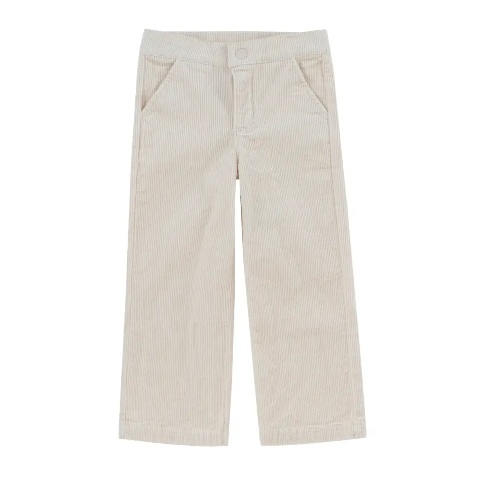 PANTS GIRL RIB CREAM