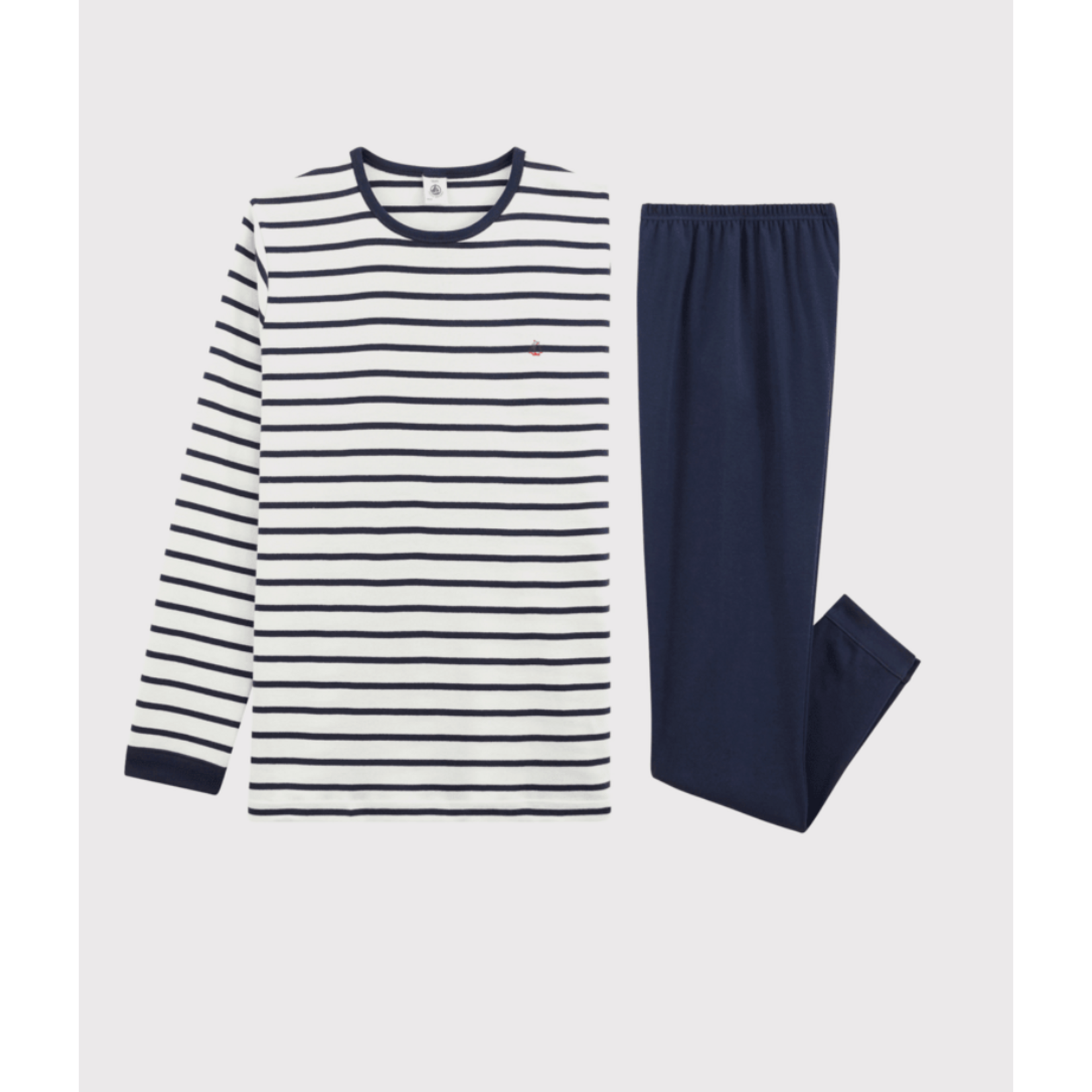 Petit Bateau PYJAMA MARSHMALLOW/SMOKING