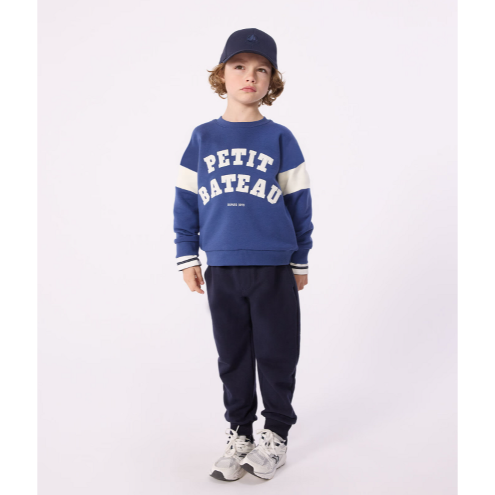 Petit Bateau SWEATSHIRT CREPUSCULE/MILK A0F58