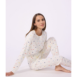 Petit Bateau MAMA PYJAMA KATOEN MARSHMALLOW/MULTICO