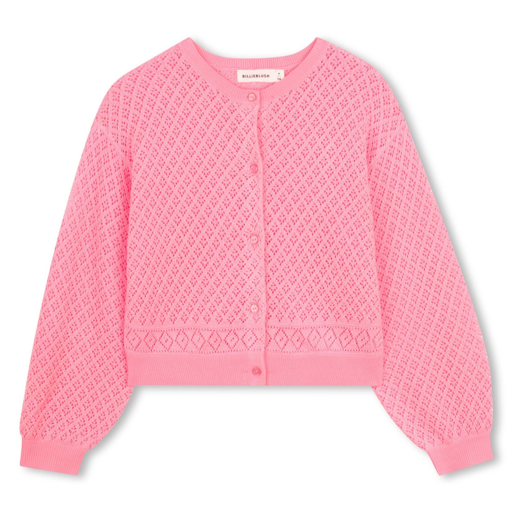 BILLIEBLUSH CARDIGAN TRICOT ROSE FLUO U21911