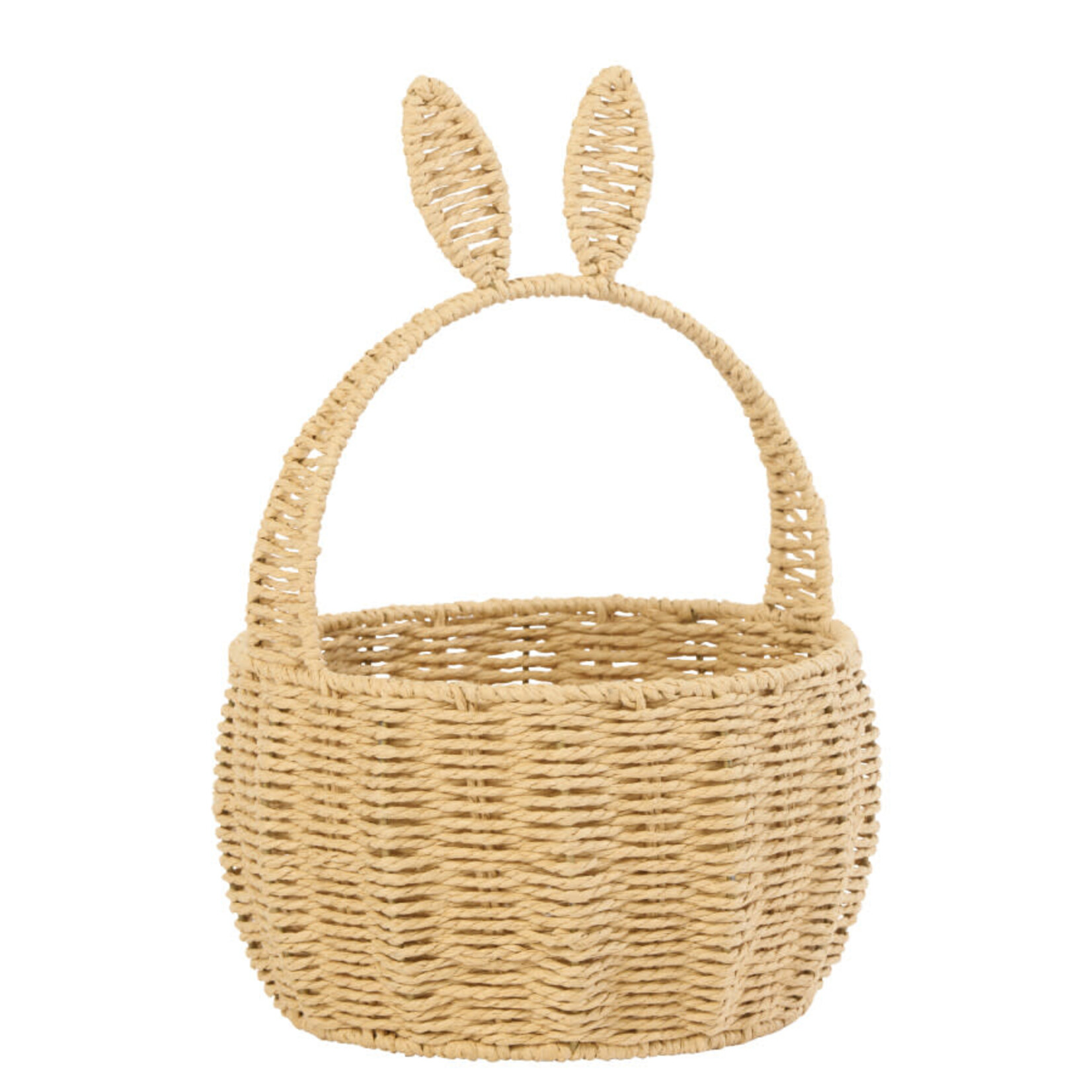 J-Line Mand Konijn Ijzer/Papier Naturel