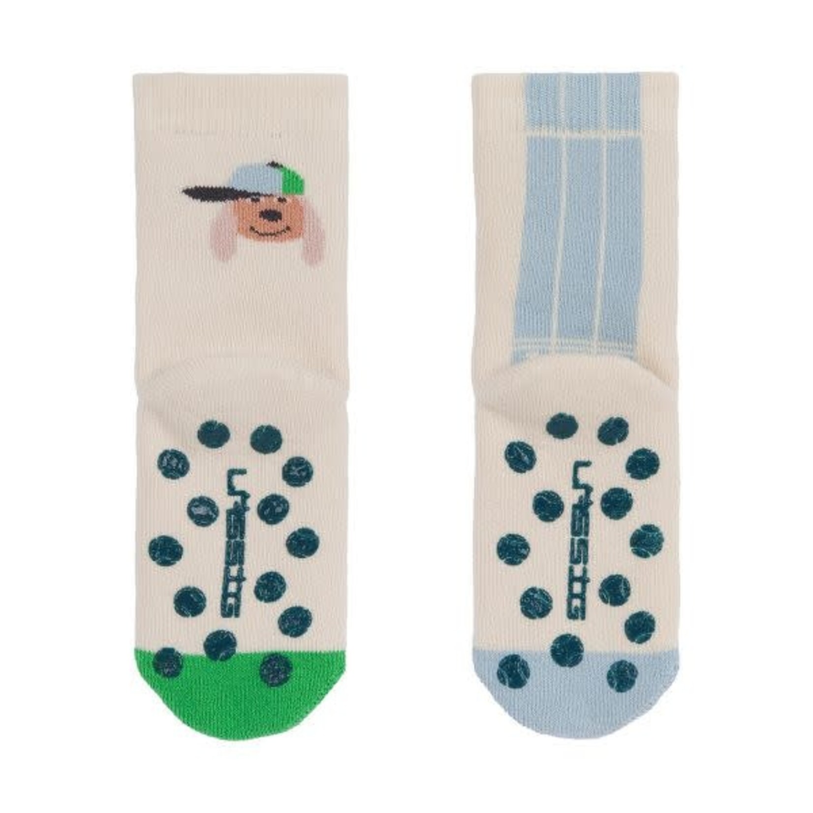Lässig Anti-slip Socks GOTS 2 pcs Dog,