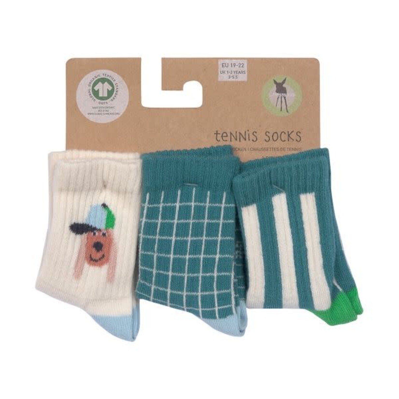 Lässig Terry Socks GOTS 3 pcs Dog