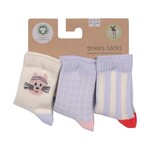Lässig Terry Socks GOTS 3 pcs Cat