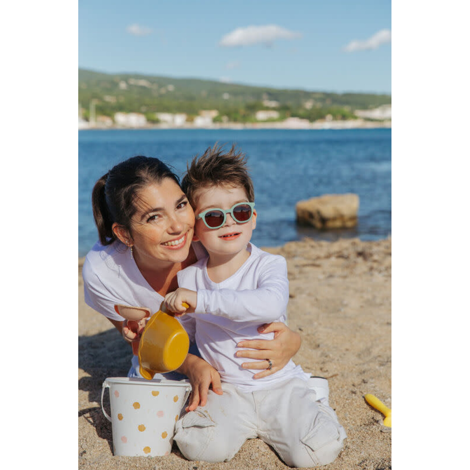 Zonnebril 4-6 jaar SQUARE Sage Groen