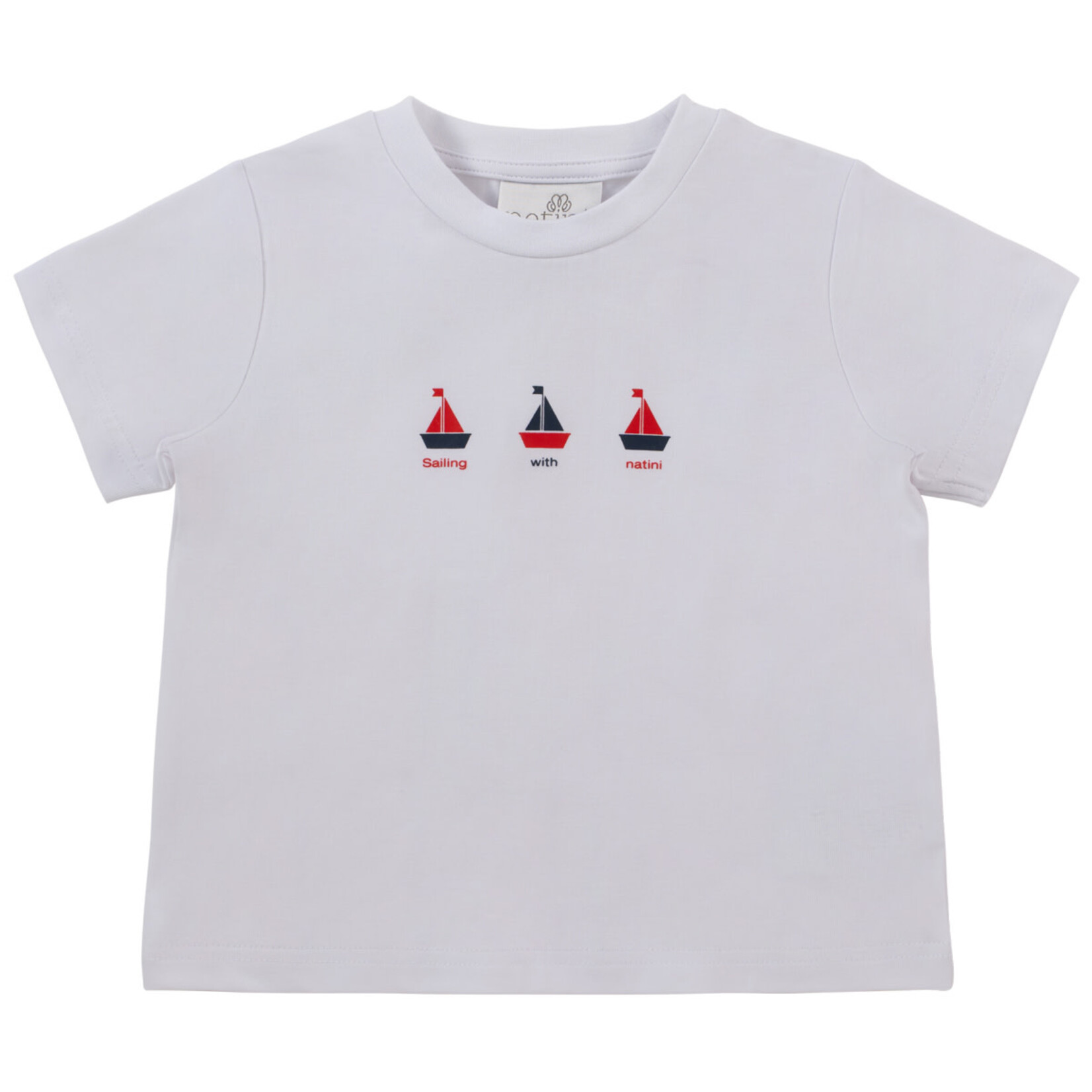 Natini T-SHIRT 3 BOATS WHITE
