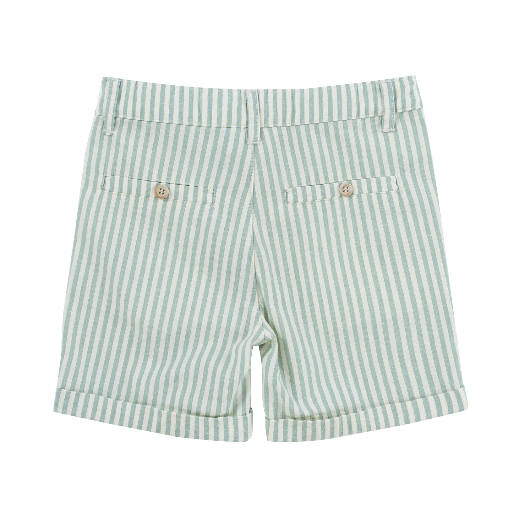 Natini SHORT STRIPES LEO OFFWHITE-GREEN